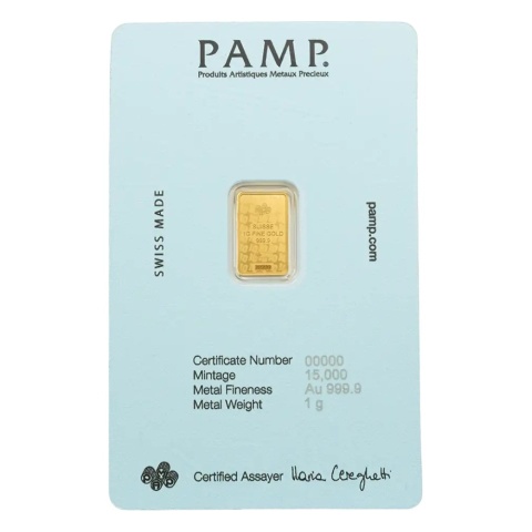 1 g Diego Maradona Gold Bar | PAMP