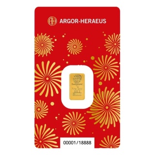 1 g Year of the Horse Gold Bar 2026 | Argor-Heraeus