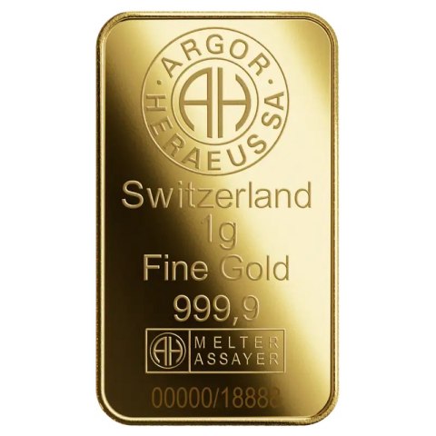 1 g Year of the Goat Gold Bar 2027 | Argor-Heraeus