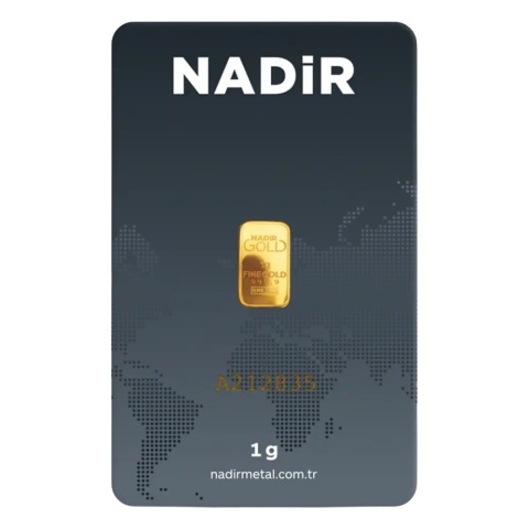 1 g Gold Bar | Nadir | LBMA – obverse