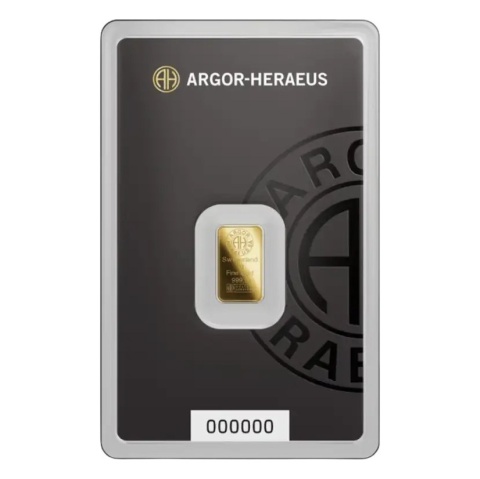 1 g Gold Bar | Argor-Heraeus – obverse