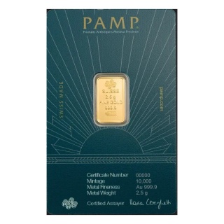 2.5 g Lady of Liberty Gold Bar | PAMP Suisse