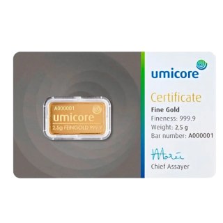 2.5 g Gold Bar | Umicore