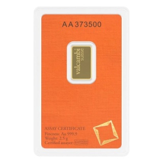2.5 g Gold Bar | Valcambi