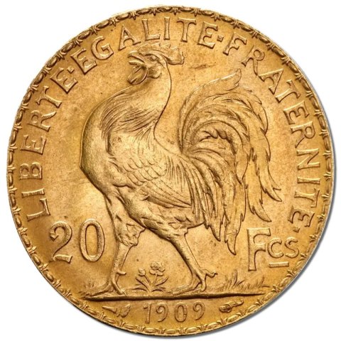 20 Francs France Marianne and Rooster Gold Coin | 1899 - 1914