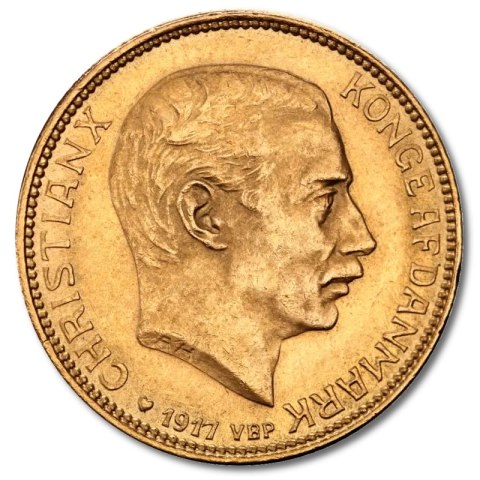 20 Kroner Denmark Christian X Gold Coin | 1913 - 1917