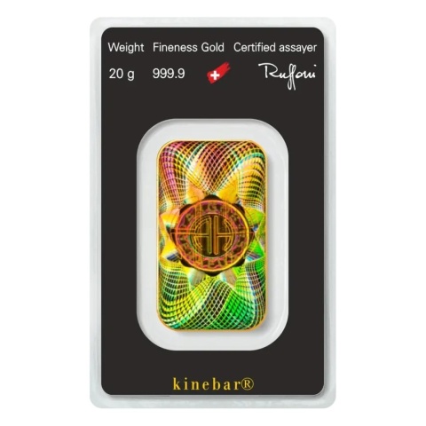 20 g Kinebar Gold Bar | Argor-Heraeus – obverse