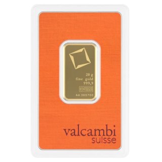 20 g Minted Gold Bar | Valcambi