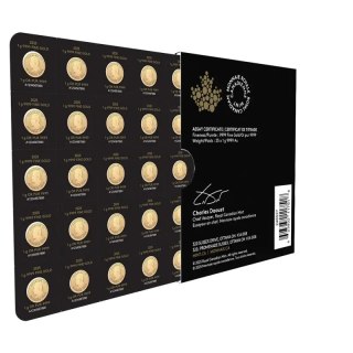 25 x 1 g Maple Leaf MapleGram Gold Coins | 2026