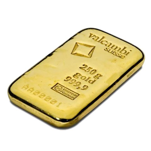 250 g Gold Bar | Valcambi | Cast