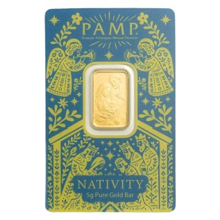 5 g The Nativity Gold Bar | PAMP