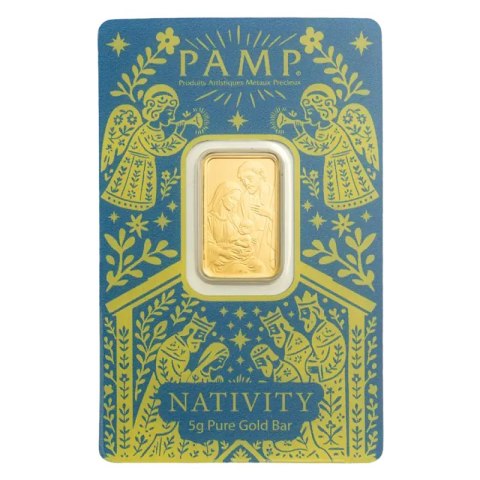 5 g The Nativity Gold Bar | PAMP