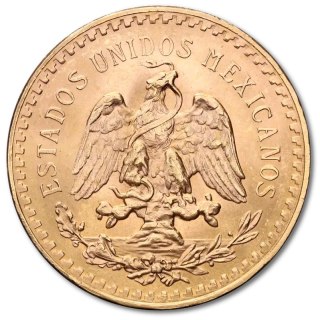 50 Peso Mexico Gold Coin | 1821 - 1947