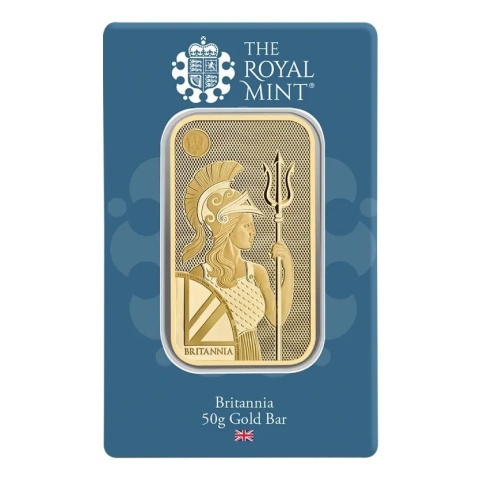 50 g Britannia Gold Bar | The Royal Mint