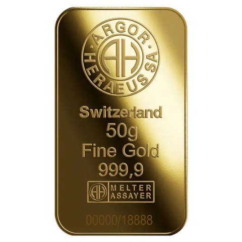 50 g Year of the Goat Gold Bar 2027 | Argor-Heraeus