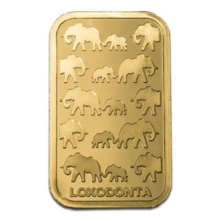 50 g African Elephant Gold Bar | Rand Refinery