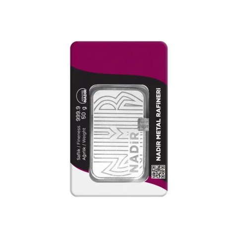 50 g Silver Bar | Nadir Metal Rafineri