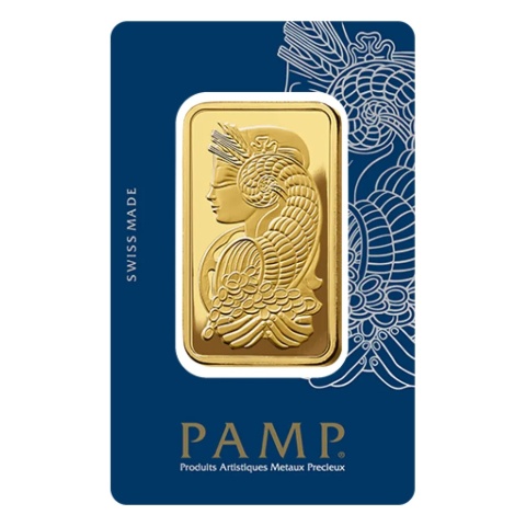 50 g Gold Bar PAMP Fortuna