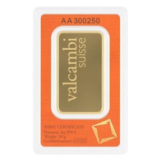 50 g Gold Bar | Valcambi | Minted
