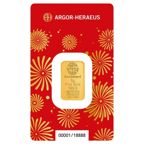 5 g Year of the Horse Gold Bar 2026 | Argor-Heraeus