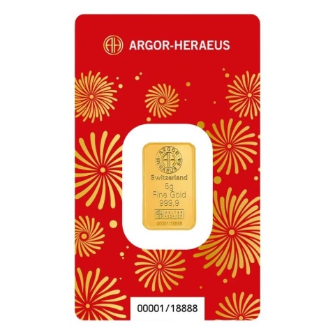 5 g Year of the Horse Gold Bar 2026 | Argor-Heraeus