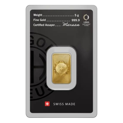 5 g Gold Bar | Argor-Heraeus – reverse