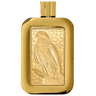 5 g Arabian Falcon Gold Pendant Bar | PAMP Suisse