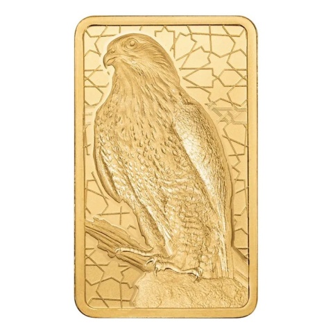 5 g Arabian Falcon Gold Pendant Bar | PAMP Suisse