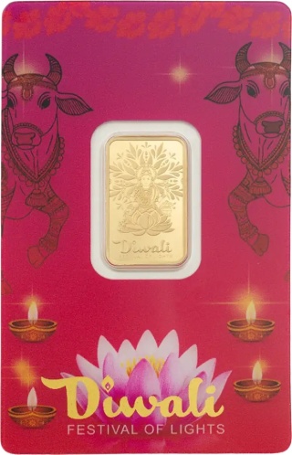 5 g Gold Bar | PAMP | Diwali Lakshmi & Sacred Cow