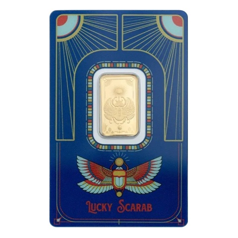 5 g Lucky Scarab Gold Bar | PAMP Suisse – obverse