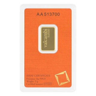 5 g Minted Gold Bar | Valcambi