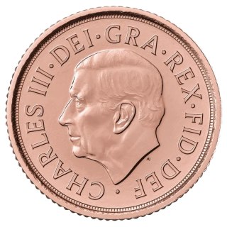 Commemorative Half Sovereign Charles III Gold Coin | 2022