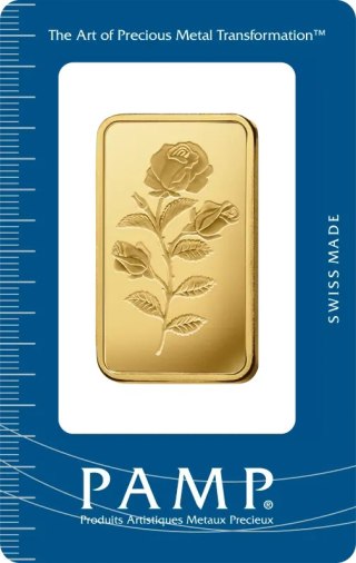 1 oz Rosa Gold Bar | PAMP Suisse