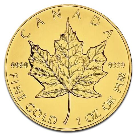 1 oz Maple Leaf Gold Coin | Mixed Years | Second Grade