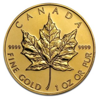1 oz Maple Leaf Gold Coin | Mixed Years